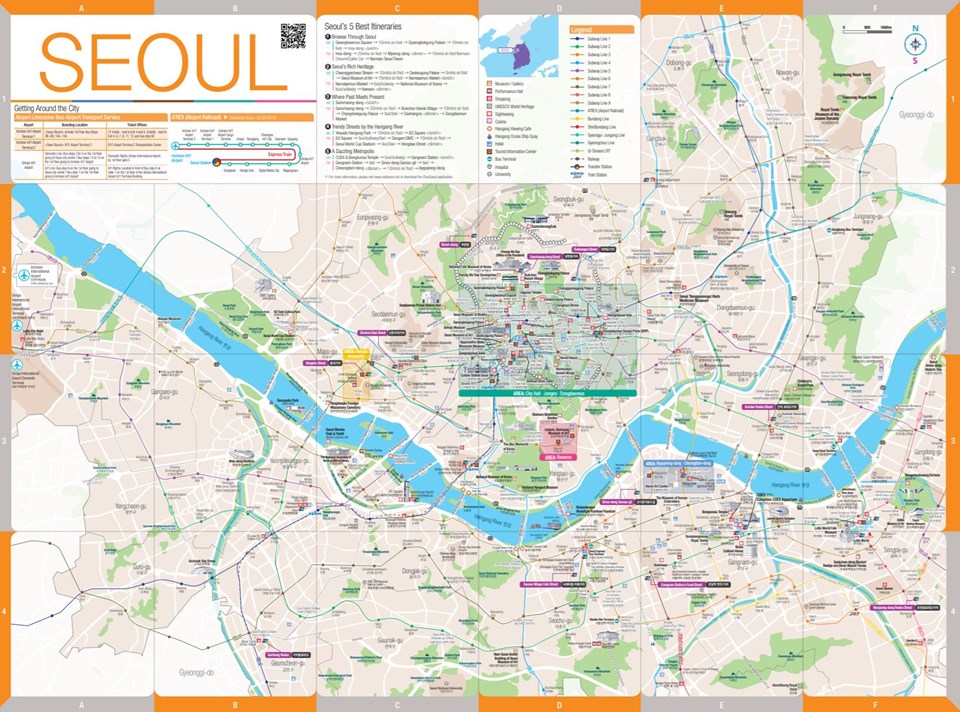  Seoul  Tour Map  2022 English PDF Look at Korea