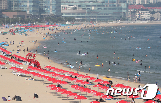 Haeundae Beach Closes Early August 21.