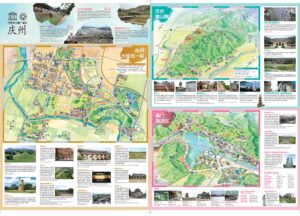 庆州旅游地图 Gyeongju Chinese map