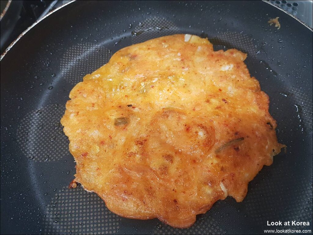Kimchi Jeon or Kimchi Buchimgae