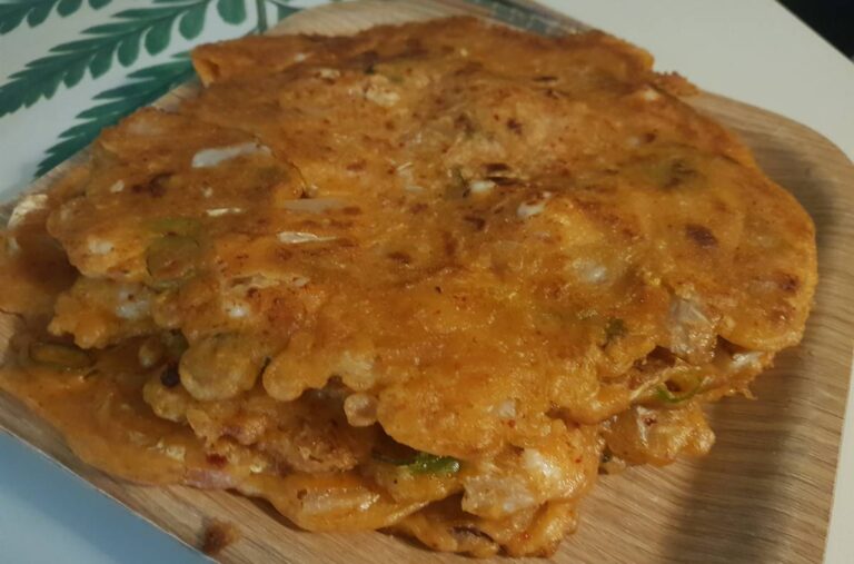Kimchi Jeon or Kimchi Buchimgae