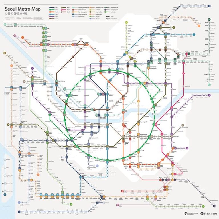 Seoul Subway map 2024 JPEG - Updated June 2024