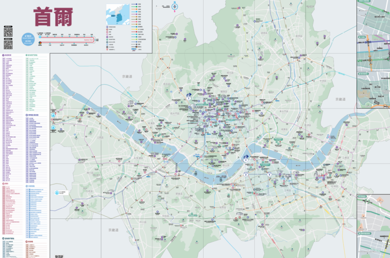 2026年首爾旅遊地圖繁體中文版 - 包含最新地鐵圖與主要景點指南
